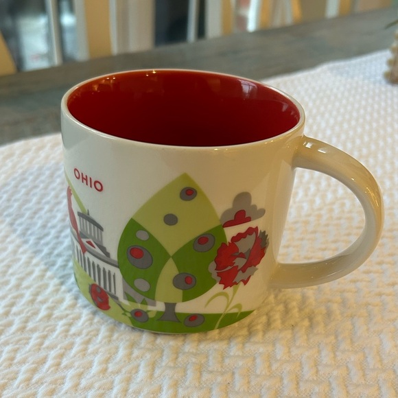Starbucks Ohio Coffee Cup Mug You Are Here Collection YAH 14 oz 2013 - Picture 2 of 11